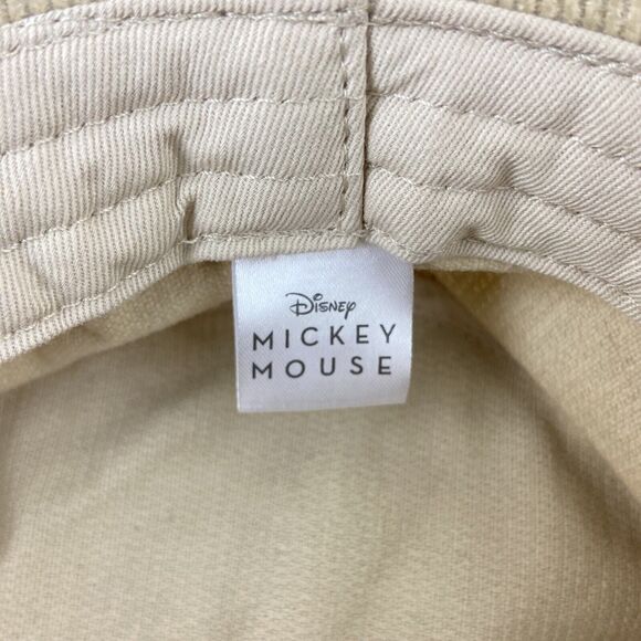 Disney Mickey Mouse Beige Corduroy Bucket Hat Size Small / Medium - Picture 6 of 7